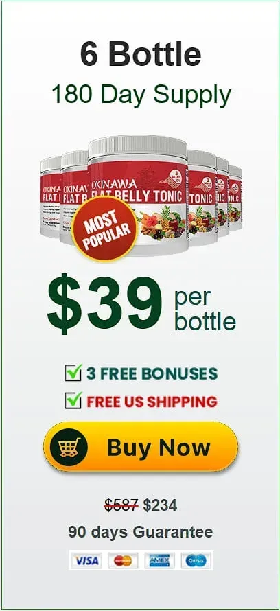 Okinawa Flat Belly Tonic- 6 Bottle